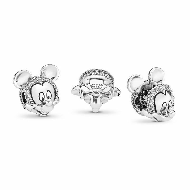 Pandora Disney Shimmering Mickey Portrait Clip Outlet NZ, Sterling Silver (147689-KWD)